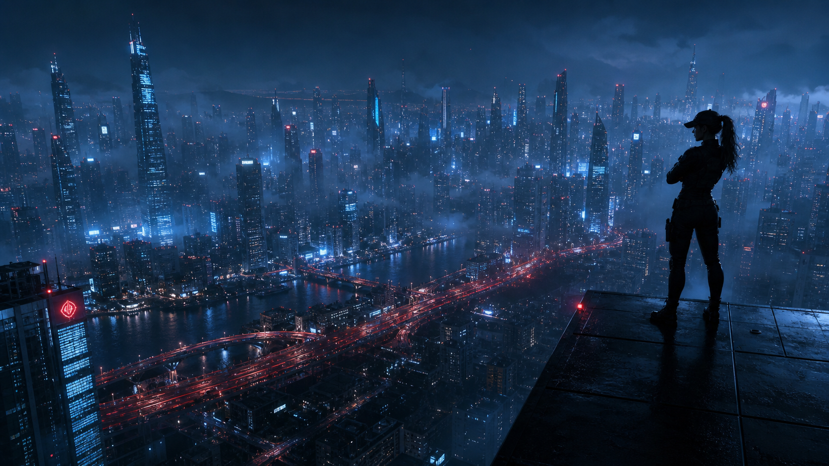 AI-generated Cyberpunk Night Street CG Scene made with GPT Image 2