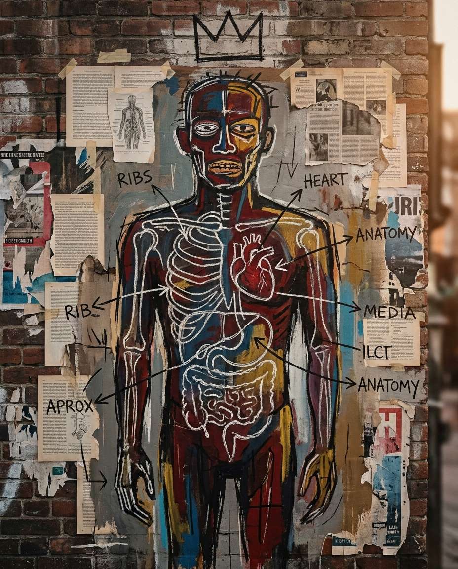 AI-generated Anatomy Notes Figure made with Nano Banana 2