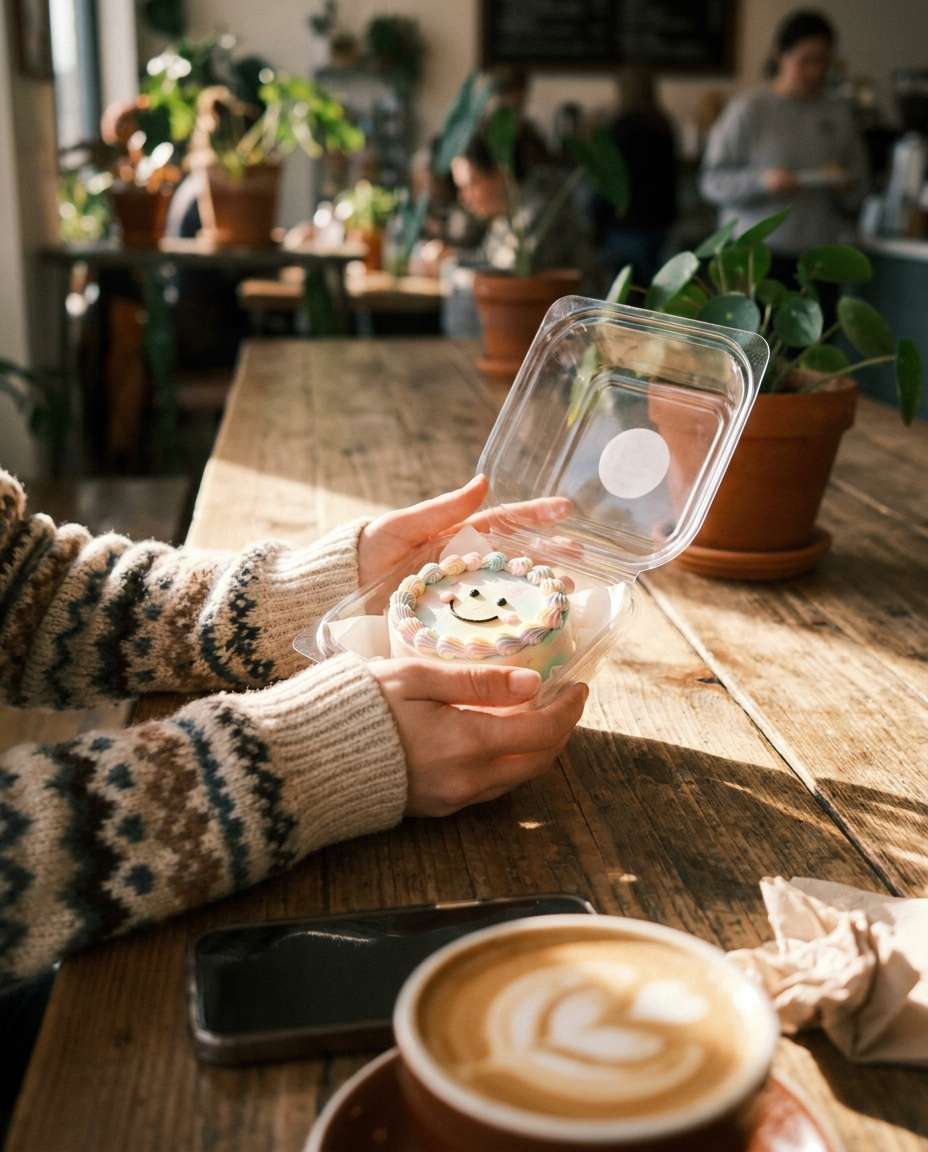 AI-generated Cafe Bento Hold made with Nano Banana 2