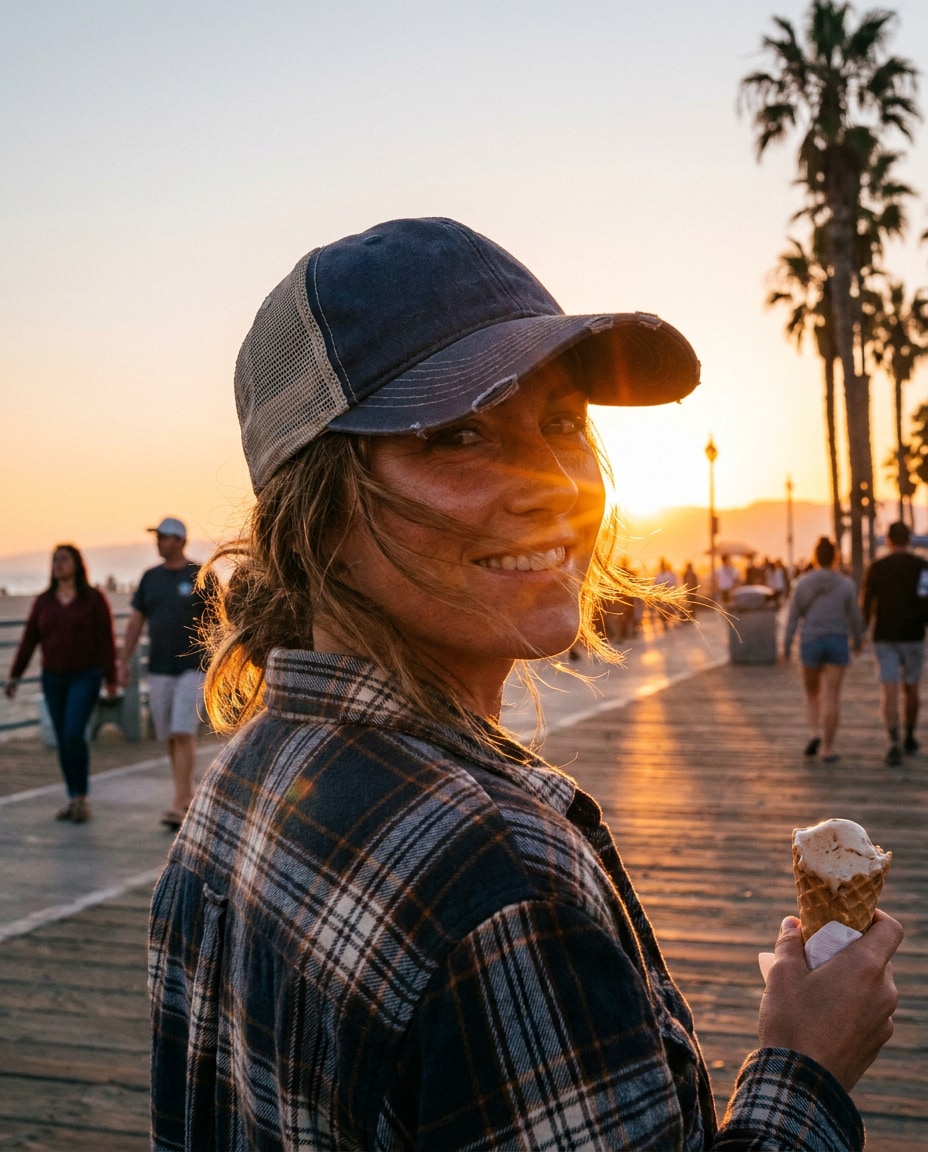 AI-generated Trucker Cap Sunset made with Nano Banana 2
