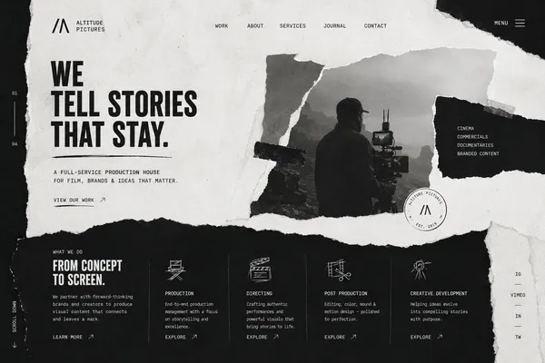 AI-generated Torn Paper Style Website made with GPT Image 2