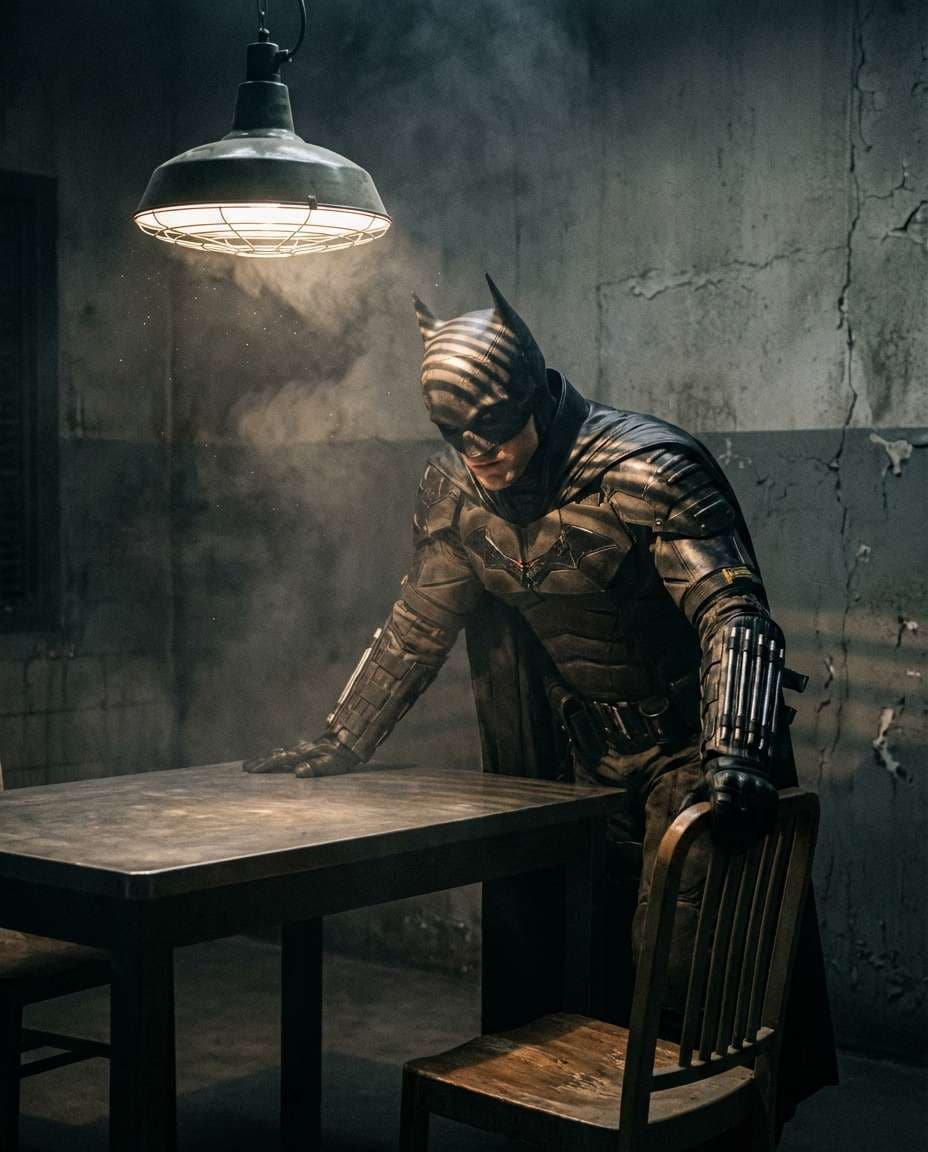 AI-generated Interrogation Lamp made with Nano Banana 2