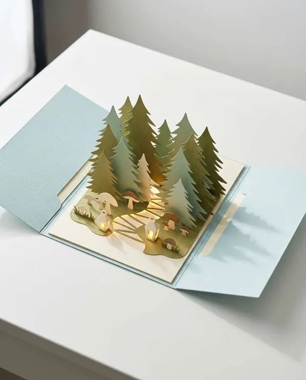 AI-generated Enchanted Forest Gatefold made with Nano Banana 2
