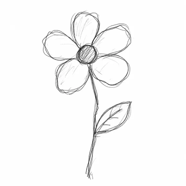 AI-generated Crude Flower Drawing made with GPT Image 2