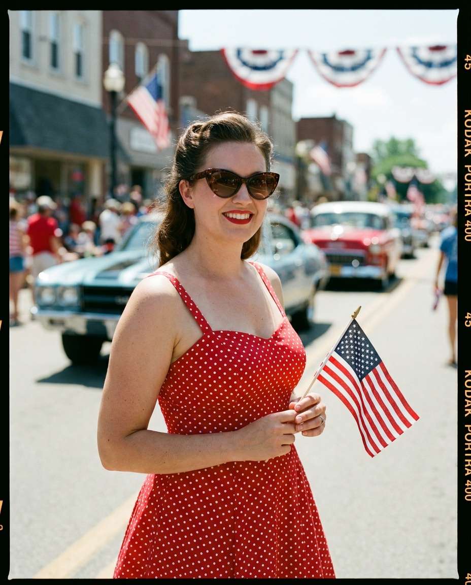 AI-generated Vintage Parade Portrait made with Nano Banana 2