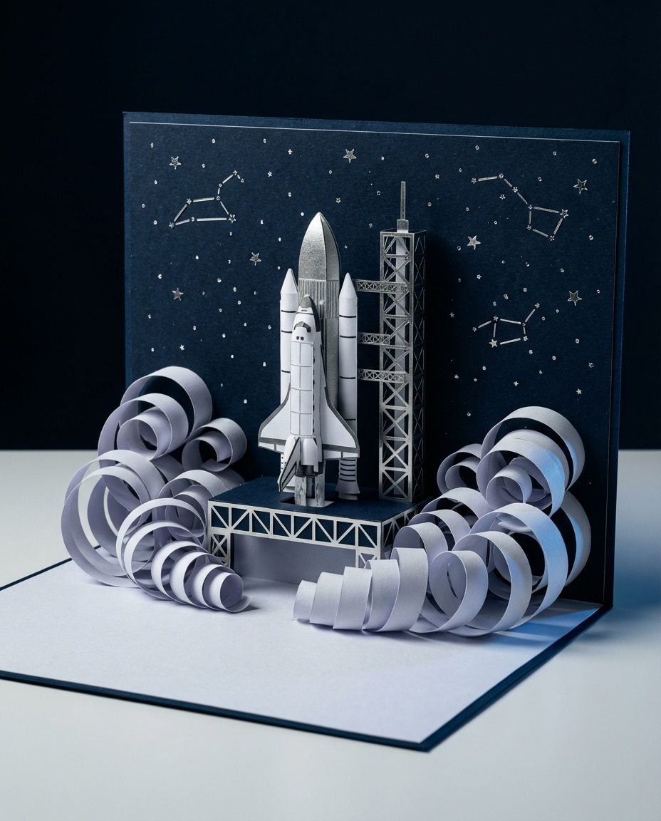 AI-generated Rocket Launch Scene made with Nano Banana 2