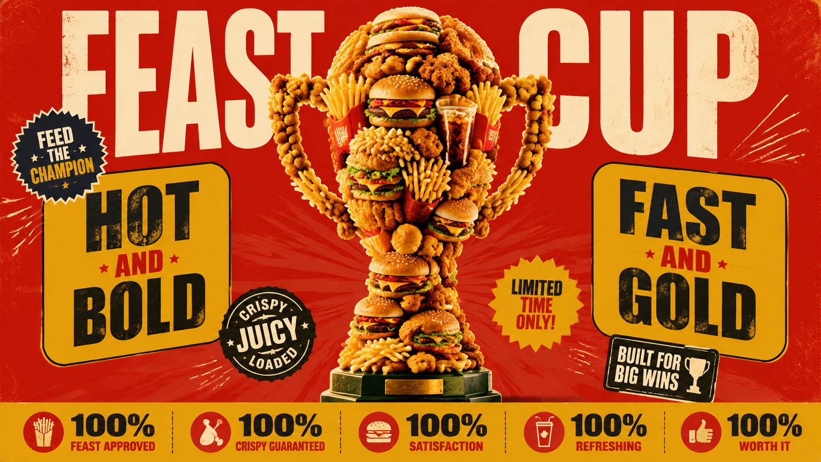 AI-generated Fast Food Trophy Promo Poster made with GPT Image 2