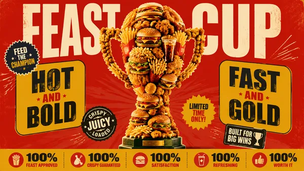 AI-generated Fast Food Trophy Promo Poster made with GPT Image 2