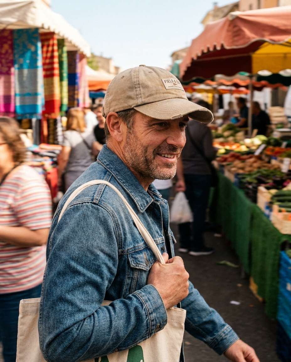 AI-generated Street Market Candid made with Nano Banana 2