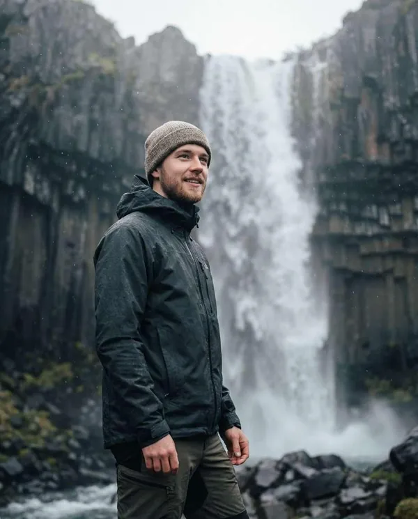 AI-generated Iceland Waterfall Mist made with Nano Banana Pro