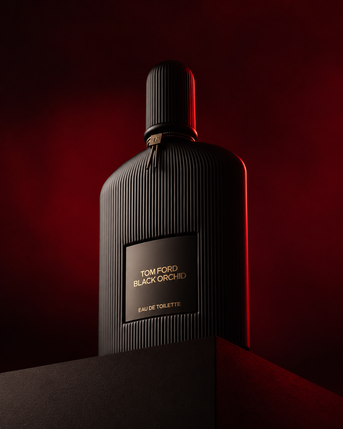 AI-generated Luxury Black Perfume Bottle Product Photo made with GPT Image 2