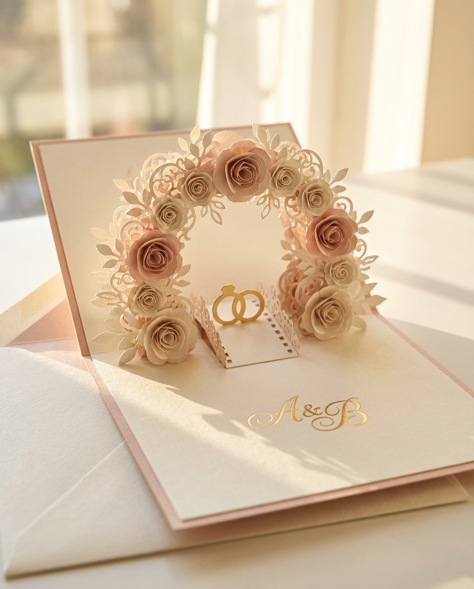 AI-generated Wedding Arch Blossoms made with Nano Banana 2