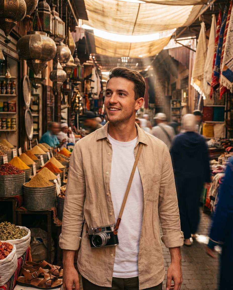 AI-generated Moroccan Market Colors made with Nano Banana Pro
