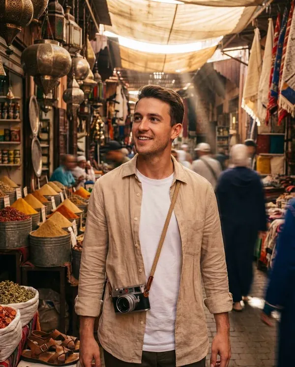 AI-generated Moroccan Market Colors made with Nano Banana Pro