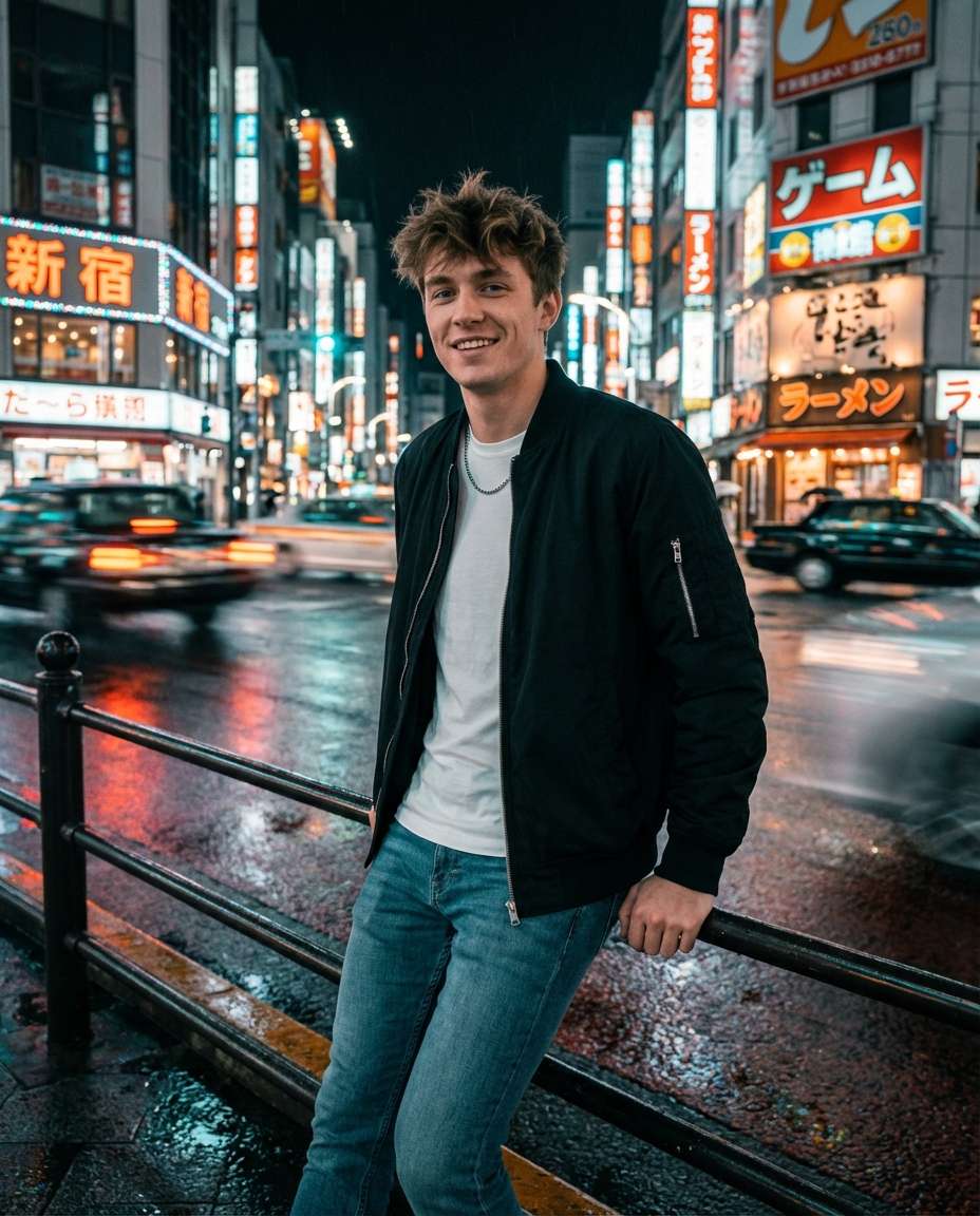 AI-generated Tokyo Neon Night made with Nano Banana Pro