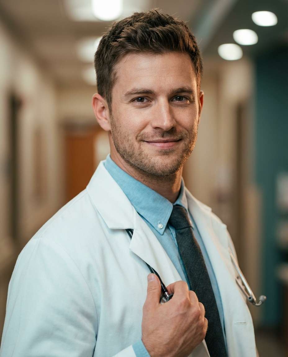 AI-generated Doctor with Stethoscope Close-up made with Nano Banana Pro