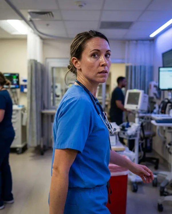 AI-generated Emergency Room Doctor in Action made with Nano Banana Pro