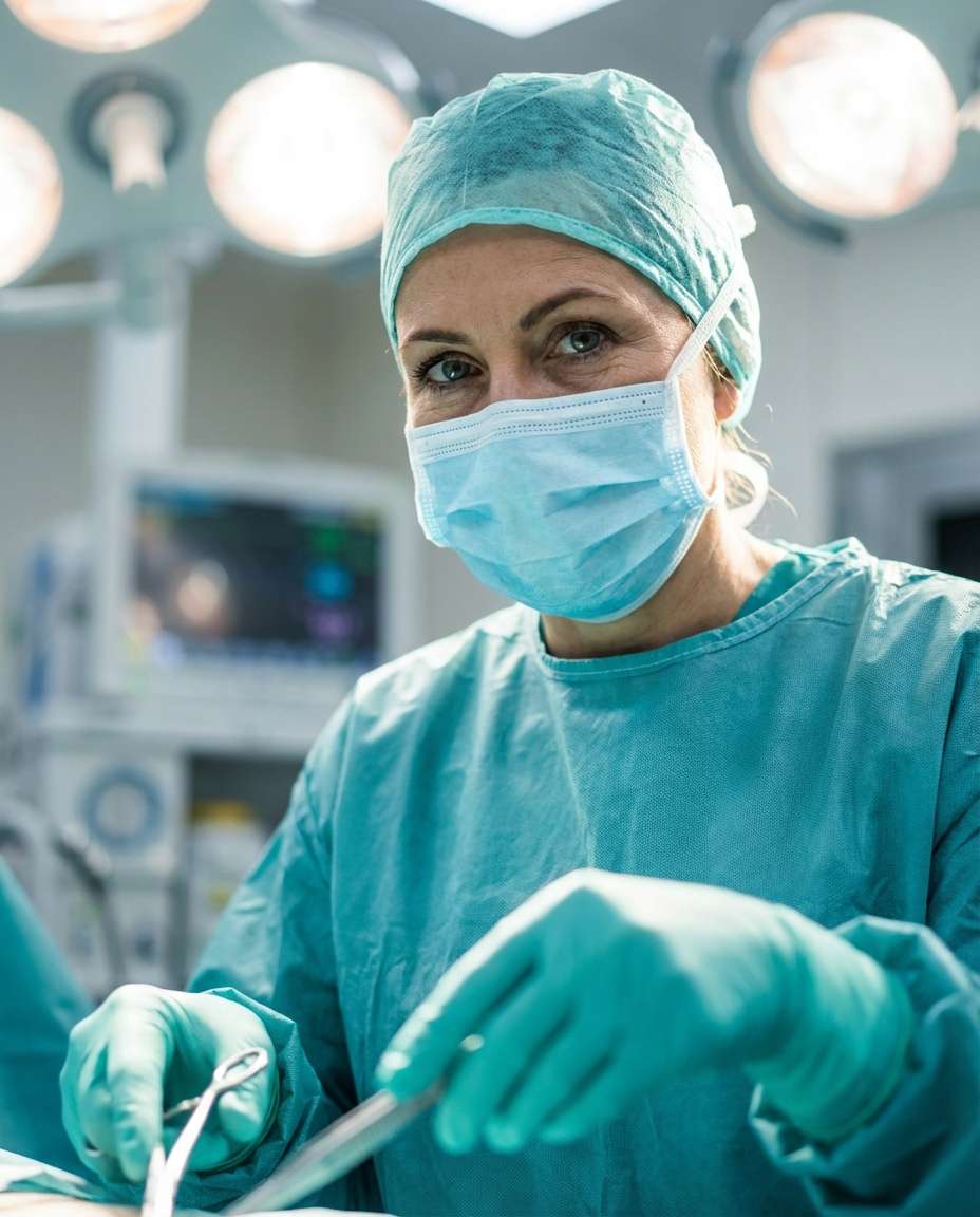 AI-generated Surgeon Under Lights made with Nano Banana Pro
