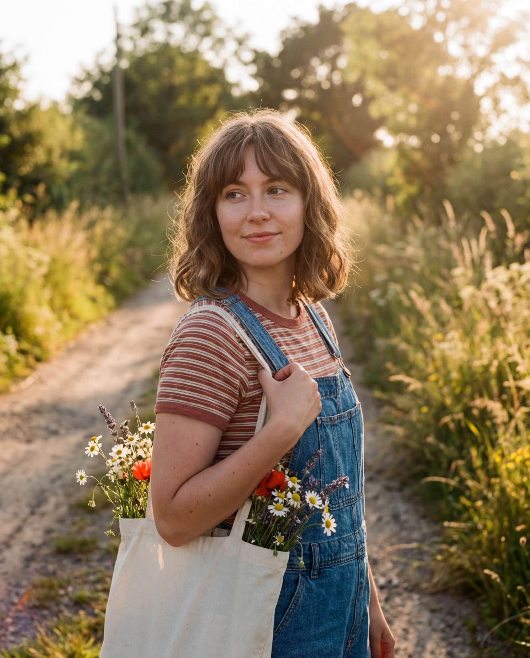 AI-generated Vintage Film Wildflowers made with Nano Banana Pro