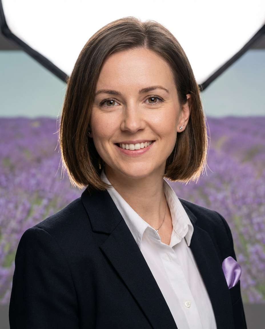 AI-generated Studio Lavender Backdrop made with Nano Banana Pro