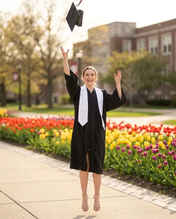 AI-generated Spring Graduation by Tulips made with Nano Banana Pro