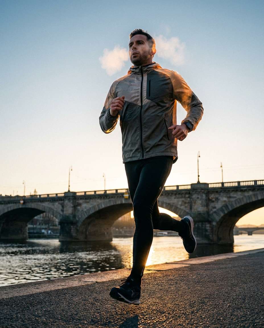 AI-generated Runner at Dawn made with Nano Banana Pro