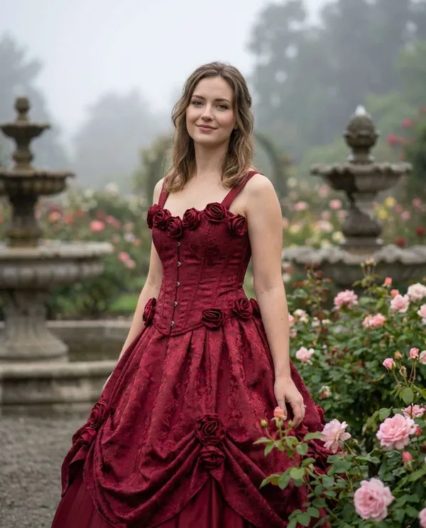 AI-generated Rose Garden Princess made with Nano Banana Pro