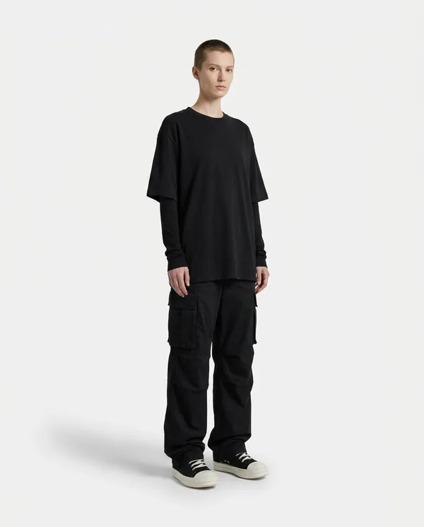 AI-generated Oversized Black T-Shirt Lookbook made with Nano Banana Pro