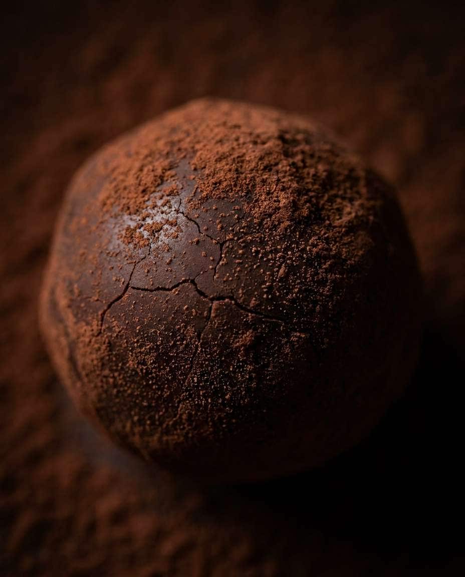 AI-generated Chocolate Truffle Texture made with Nano Banana Pro