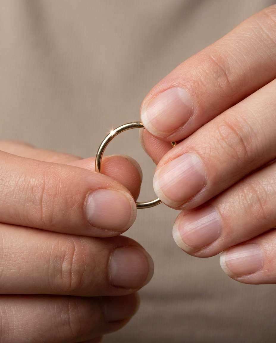 AI-generated Fingertips Holding Ring made with Nano Banana Pro