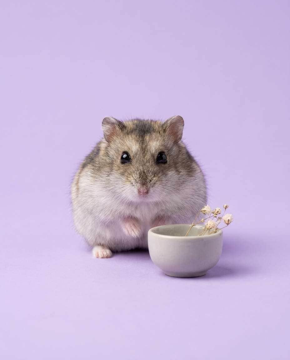 AI-generated Pastel Studio Hamster Portrait made with Nano Banana Pro