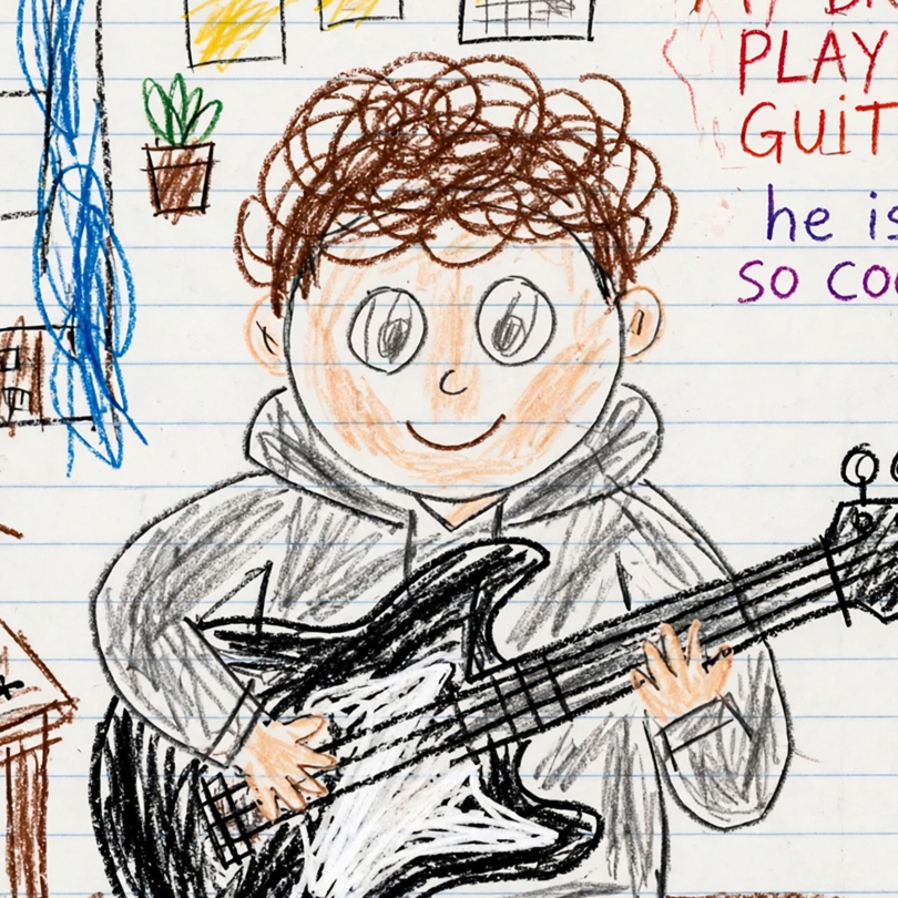 AI-generated Crayon Drawing by a Five-Year-Old made with Meta Muse Image
